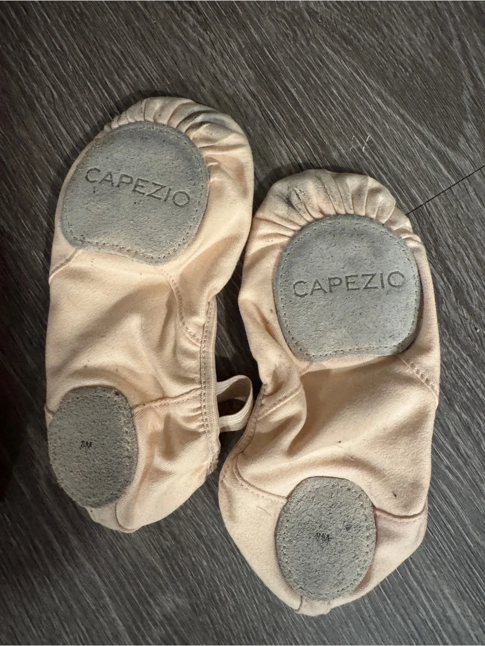 Capezio Pinkish Beige Kids Ballet Shoes with Split Suede Soles